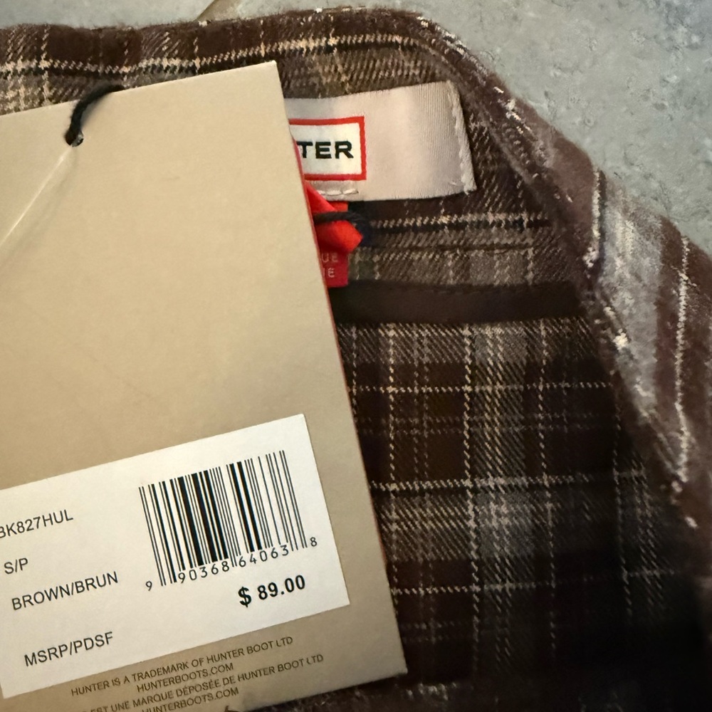 NWT Hunter - Pleated Horsebit Miniskirt Small $89 Brown Plaid Mini Skirt - Picture 5 of 10